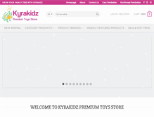 Tablet Screenshot of kyrakidz.com